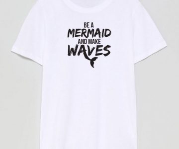 t-shirt Be a Mermaid and make waves - Grande
