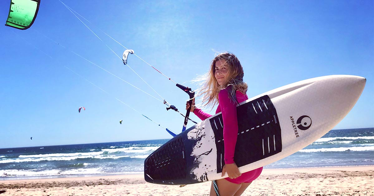 Ana Silva 10 anos de kitesurf