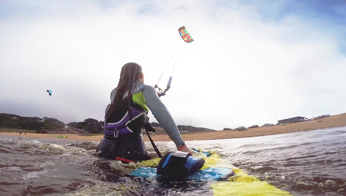 Ana Silva iniciação kitesurf