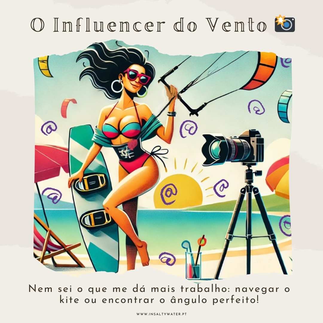 superpoder kitesurf influencer do vento